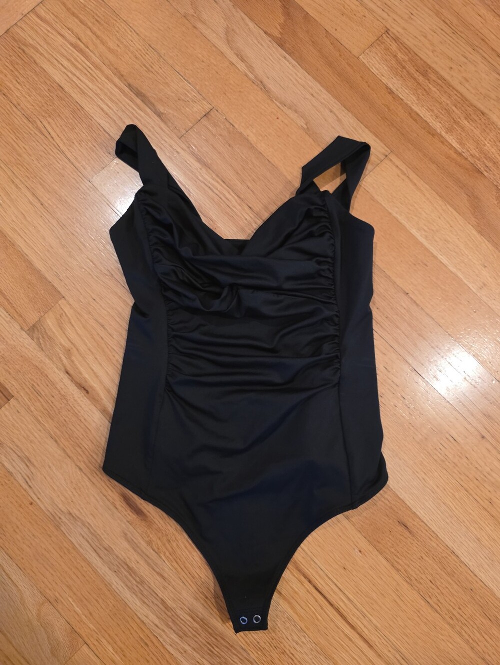 Abercrombie & Fitch Soft A&F Collection Wide Strap Tank Bodysuit